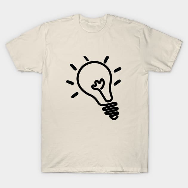 Bright bulb T-Shirt by FUNEMPIRE